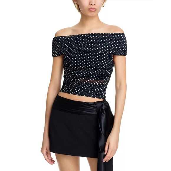 ALICE + OLIVIA Isadola Off-the-Shoulder Top - Picture 7 of 13